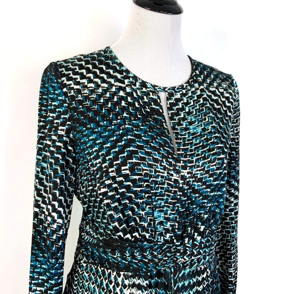 Classiques Entier Silk Grapphic Print Career Business Party Dress Sz 8